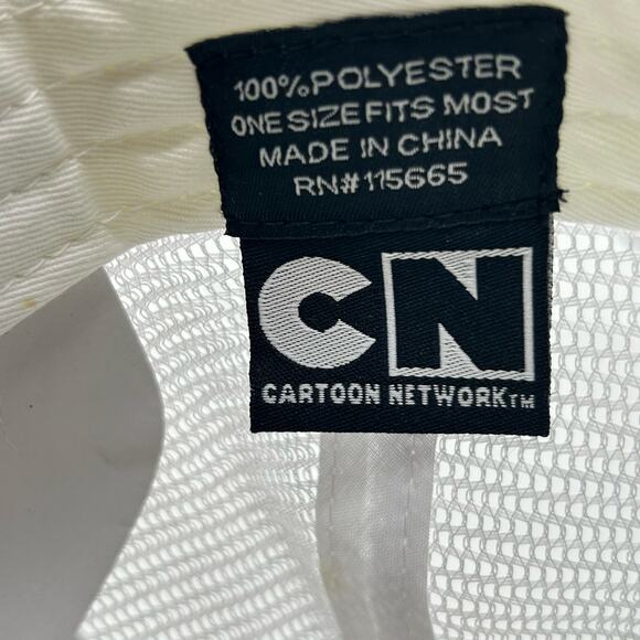 Cartoon Network Adventure Time Finn Adult OS White Trucker Snapback Mesh Hat NEW - Picture 6 of 9